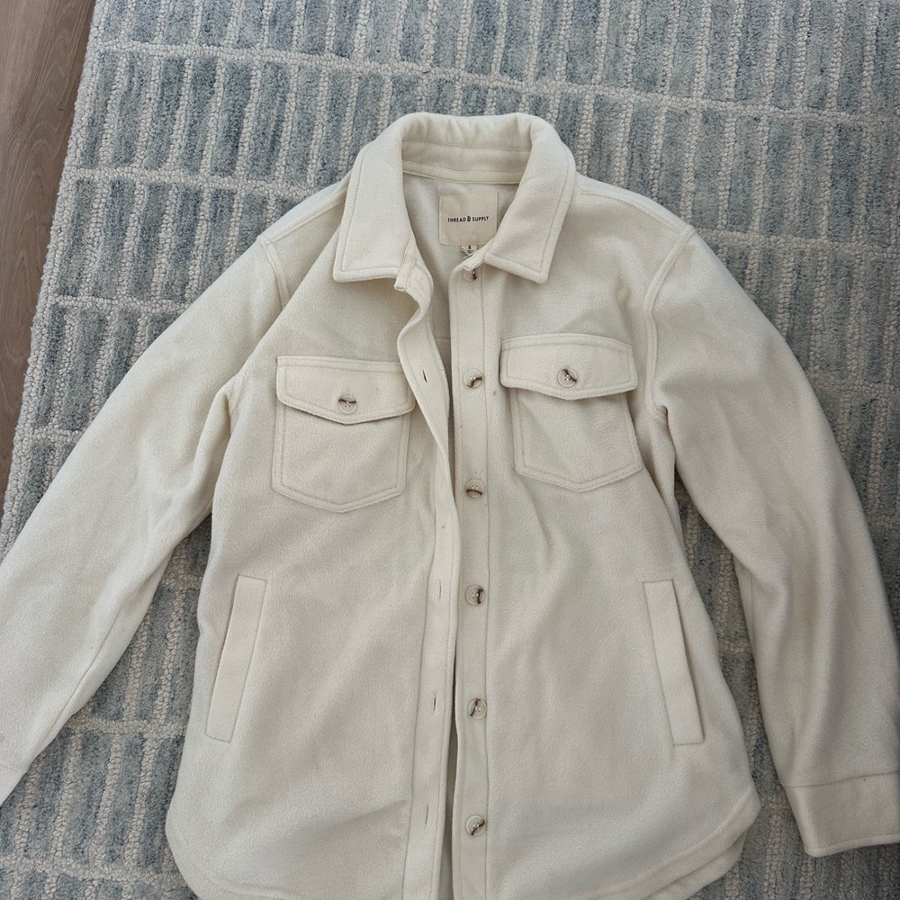 Cream Button-Up Jacket